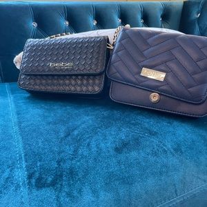 Pair of Bebe Shoulder Strap Clutches